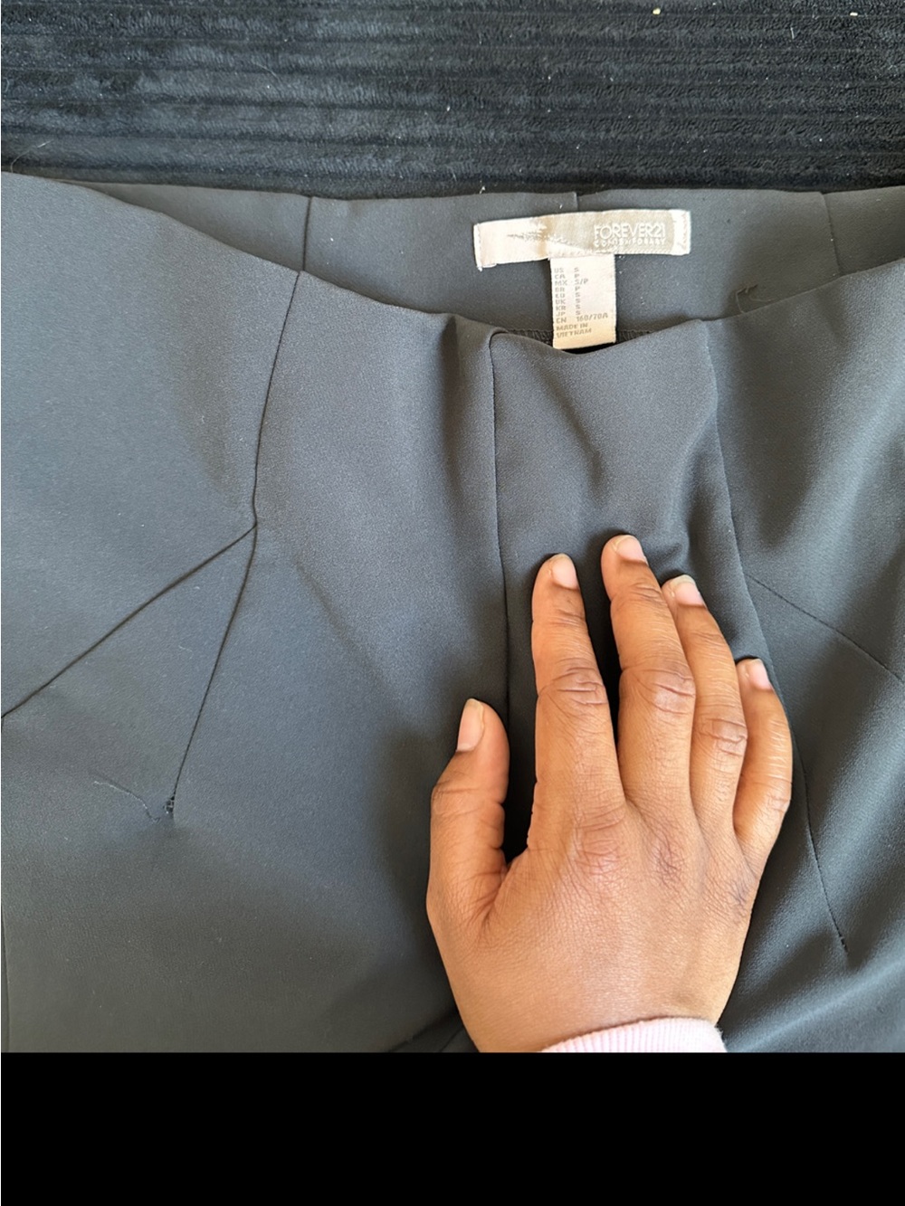 Forever 21 Men's Black Dress Pants - Tailored Pleat Detail